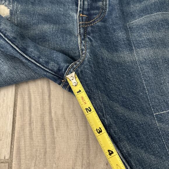 Billionaire Boys Club Blue Button Fly Men’s Spaceman Jeans Size 34/32 Unbutton - Picture 9 of 11